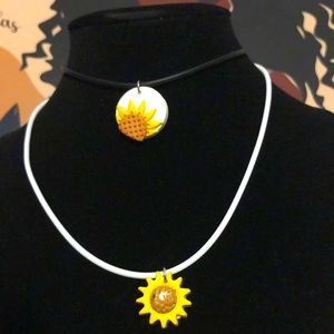 Power of the Sun choker “You are my Sunshine” necklace